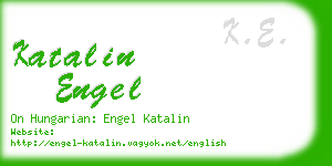 katalin engel business card